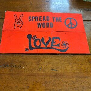 2 Vintage -style Bumper Stickers